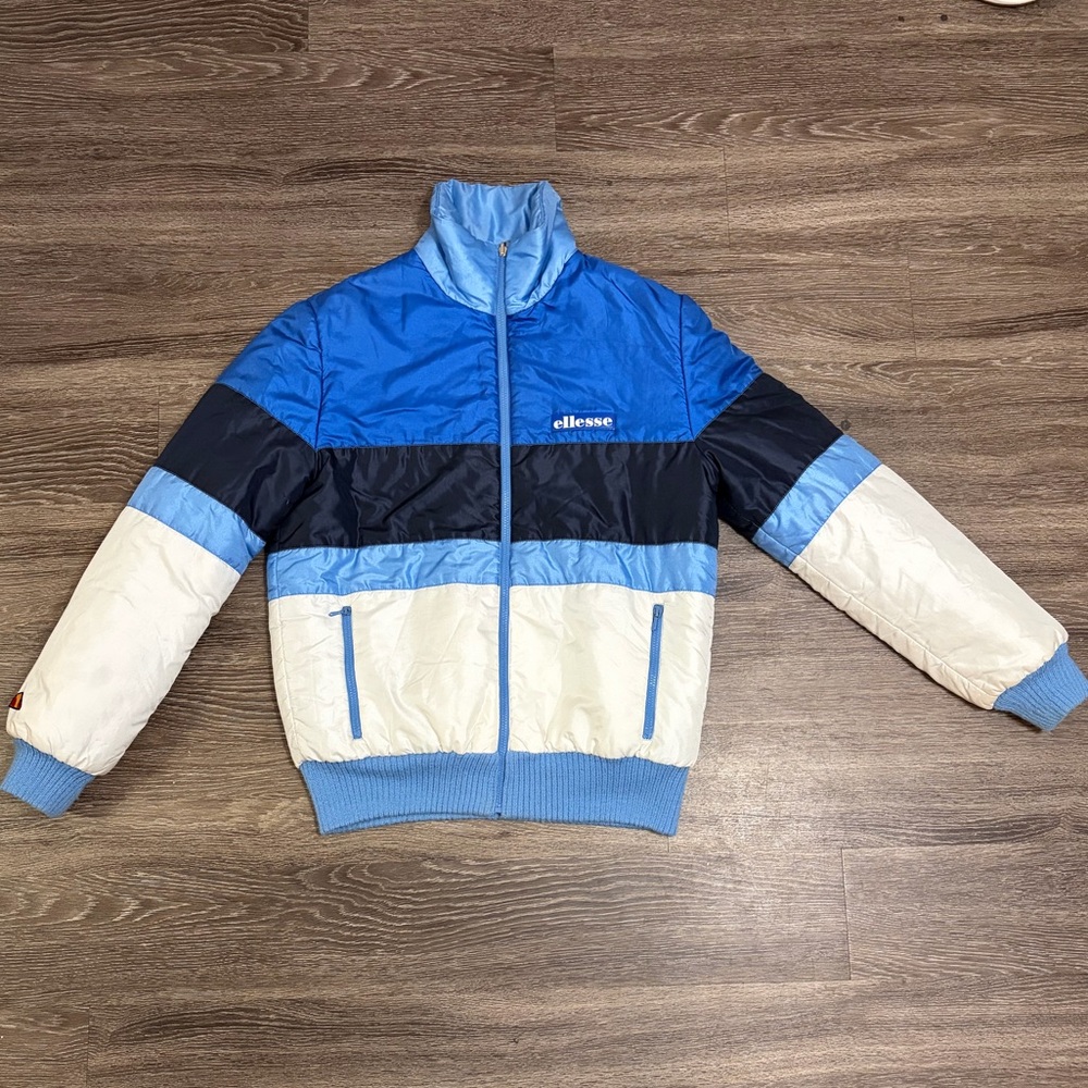 Vintage Reversible Ellesse Blue Puffer Jacket